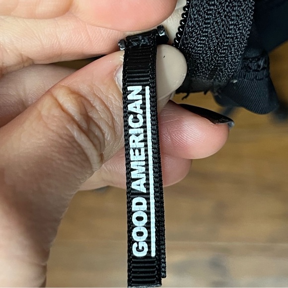 Good American Black and White Cropped Jacket - Picture 4 of 6